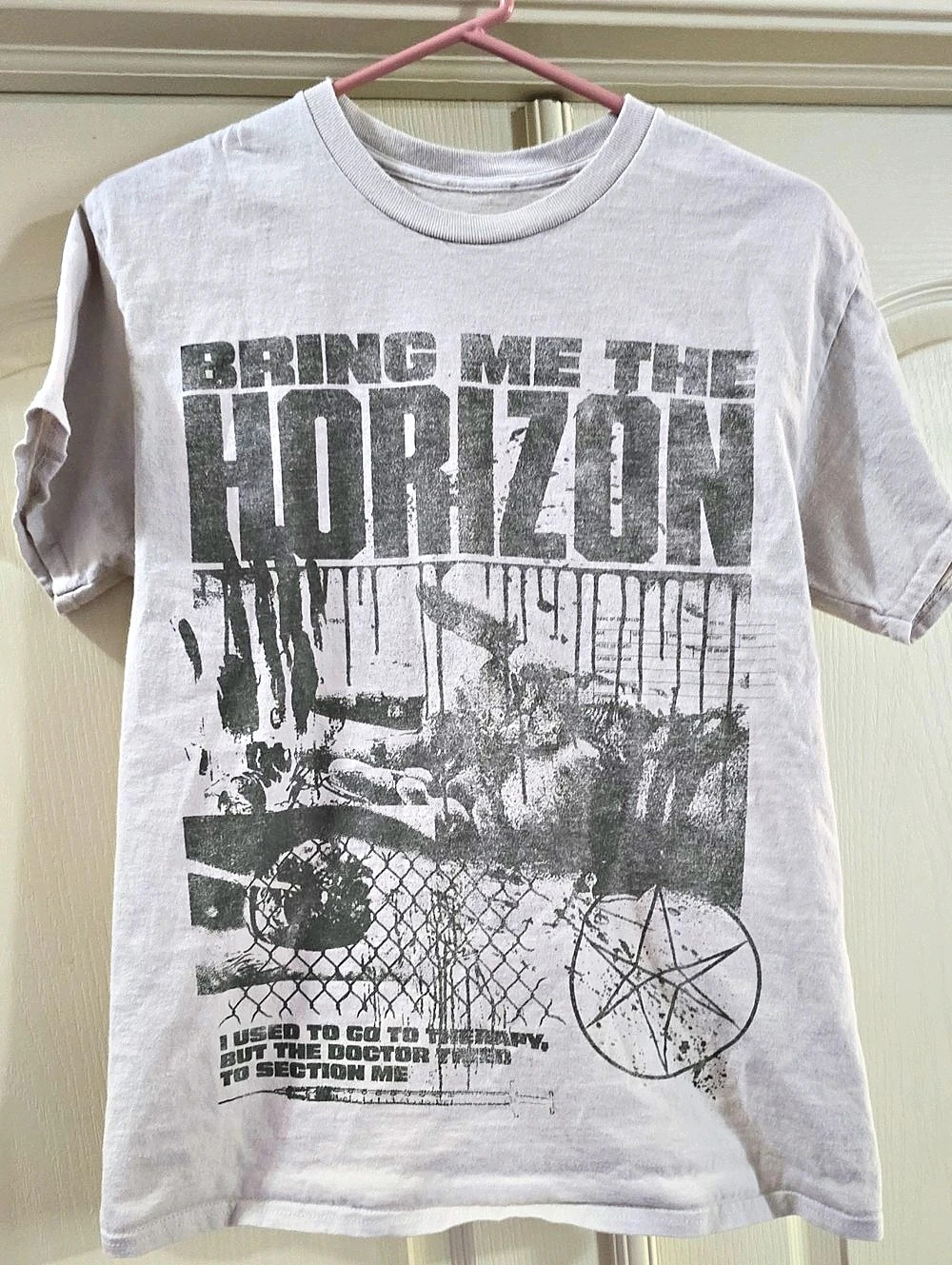 Bring Me The Horizon Therapy T-Shirt Graphic Tee - Gray